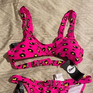 Boohoo Neon Pink two piece